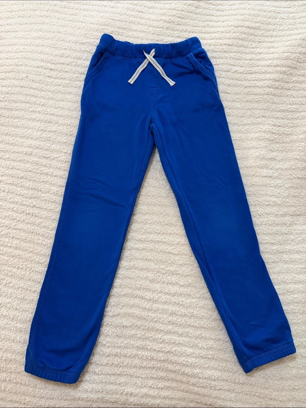 Gymboree Royal Blue Jogger Sweatpants with White Drawstring